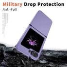 For Samsung Galaxy Z Flip6 5G Flat Skin Feel TPU+PC Shockproof Phone Case(Purple) - 2