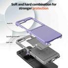 For Samsung Galaxy Z Flip6 5G Flat Skin Feel TPU+PC Shockproof Phone Case(Purple) - 3