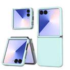 For Samsung Galaxy Z Flip7 5G Flat Skin Feel TPU+PC Shockproof Phone Case(Mint Green) - 1
