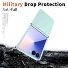For Samsung Galaxy Z Flip7 5G Flat Skin Feel TPU+PC Shockproof Phone Case(Mint Green) - 2