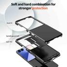 For Samsung Galaxy Z Flip7 5G Flat Skin Feel TPU+PC Shockproof Phone Case(Black) - 3