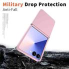 For Samsung Galaxy Z Flip7 5G Flat Skin Feel TPU+PC Shockproof Phone Case(Light Pink) - 2
