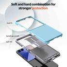 For Samsung Galaxy Z Flip7 5G Flat Skin Feel TPU+PC Shockproof Phone Case(Light Blue) - 3