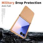For Samsung Galaxy Z Flip7 5G Flat Skin Feel TPU+PC Shockproof Phone Case(Pastel Peach) - 2