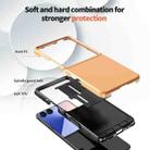 For Samsung Galaxy Z Flip7 5G Flat Skin Feel TPU+PC Shockproof Phone Case(Pastel Peach) - 3