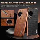 For Huawei nova 14 AZNS Electroplated Frame Crocodile Texture Full Coverage Phone Case(White) - 3