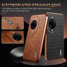 For Huawei nova 14 Pro AZNS Electroplated Frame Crocodile Texture Full Coverage Phone Case(Black) - 3
