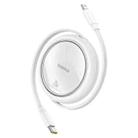 Baseus Free2Draw Mini Retractable Charging Cable 1m Type-C to 8 Pin 20W(White) - 1