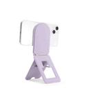 Magnetic Phone Desktop Folding Holder(Round Purple) - 1