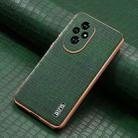 For Honor 200 Pro AZNS Electroplated Frame Crocodile Texture Full Coverage Phone Case(Green) - 2