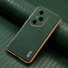 For Honor 300 Pro AZNS Electroplated Frame Crocodile Texture Full Coverage Phone Case(Green) - 2