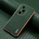 For Honor 300 Ultra AZNS Electroplated Frame Crocodile Texture Full Coverage Phone Case(Green) - 2