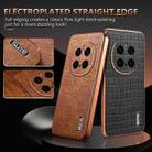 For Honor Magic7 Pro AZNS Electroplated Frame Crocodile Texture Full Coverage Phone Case(Black) - 3
