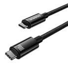 Baseus Tungsten Gold 1.5m 20Gbps 100W USB-C / Type-C to Type-C Fast Charging Data Cable(Black) - 2