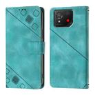 For Asus ROG Phone 8 Skin Feel Embossed Leather Phone Case(Green) - 2