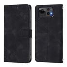 For Asus Zenfone 12 Ultra Skin Feel Embossed Leather Phone Case(Black) - 2
