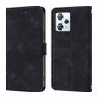 For Blackview A53 Skin Feel Embossed Leather Phone Case(Black) - 2