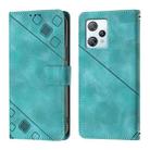 For Blackview A53 Skin Feel Embossed Leather Phone Case(Green) - 2