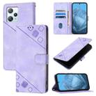 For Blackview A53 Skin Feel Embossed Leather Phone Case(Light Purple) - 1