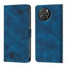 For Blackview Shark 8 Skin Feel Embossed Leather Phone Case(Blue) - 2