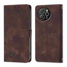 For Blackview Shark 8 Skin Feel Embossed Leather Phone Case(Brown) - 2