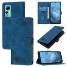 For Ulefone Note 14 Skin Feel Embossed Leather Phone Case(Blue) - 1