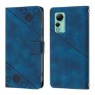 For Ulefone Note 14 Skin Feel Embossed Leather Phone Case(Blue) - 2