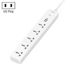 LDNIO SC5319 5-position Travel Home Office Socket with 38W USB Ports, Cable Length: 2m(US Plug) - 1