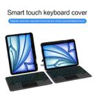 For iPad 10.2 2021 Intelligent Detachable Touch Bluetooth Keyboard Leather Tablet Case with Backlight/Pen Slot(Black) - 3