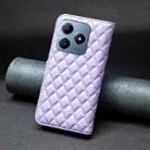 For Realme C61 / C63 Diamond Lattice Wallet Flip Leather Phone Case(Purple) - 3