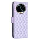 For Realme 13 Pro 5G / 13 Pro+ 5G Diamond Lattice Wallet Flip Leather Phone Case(Purple) - 3