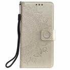 For Xiaomi Poco F6 Totem Flower Embossed Leather Phone Case with Lanyard(Gold) - 2