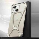 For iPhone 15 Hercules Zinc Alloy Borderless Metal Phone Case(Titanium Grey) - 1
