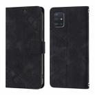 For Samsung Galaxy A51 4G / M40s Skin Feel Embossed Leather Phone Case(Black) - 2
