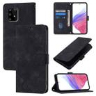 For Samsung Galaxy A91 / M80s / S10 Lite Skin Feel Embossed Leather Phone Case(Black) - 1