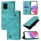 For Samsung Galaxy A91 / M80s / S10 Lite Skin Feel Embossed Leather Phone Case(Green) - 1