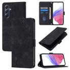 For Samsung Galaxy F54 5G / M54 5G Global Skin Feel Embossed Leather Phone Case(Black) - 1