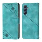 For Samsung Galaxy F54 5G / M54 5G Global Skin Feel Embossed Leather Phone Case(Green) - 2