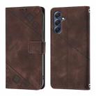 For Samsung Galaxy F54 5G / M54 5G Global Skin Feel Embossed Leather Phone Case(Brown) - 2