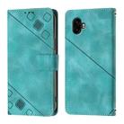 For Samsung Galaxy Xcover6 Pro Skin Feel Embossed Leather Phone Case(Green) - 2