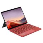 For Microsoft Surface Pro 10 / Pro 9 2089D Backlight Wireless Bluetooth Keyboard Leather Case with Touchpad(Wine Red) - 1