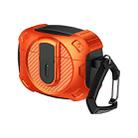 For AirPods Pro 2 Lock Shockproof Bluetooth Earphone Protective Case(Black Orange) - 1