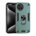 For Itel S23 Shockproof Metal Ring Holder Phone Case(Green) - 1