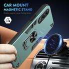 For itel S25 Shockproof Metal Ring Holder Phone Case(Green) - 2