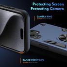 For itel S25 Ultra Shockproof Metal Ring Holder Phone Case(Blue) - 3