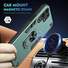 For itel S25 Ultra Shockproof Metal Ring Holder Phone Case(Green) - 2