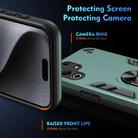 For itel S25 Ultra Shockproof Metal Ring Holder Phone Case(Green) - 3