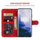 For OnePlus 7 Pro Skin Feel Geometric Lines Leather Phone Case(Red) - 3