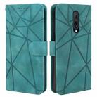 For OnePlus 7 Pro Skin Feel Geometric Lines Leather Phone Case(Green) - 2