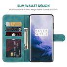 For OnePlus 7 Pro Skin Feel Geometric Lines Leather Phone Case(Green) - 3